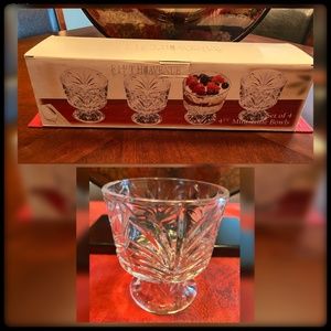 Fifth Avenue Crystal-Set of Four Mini Trifle Bowls-4 1/2”